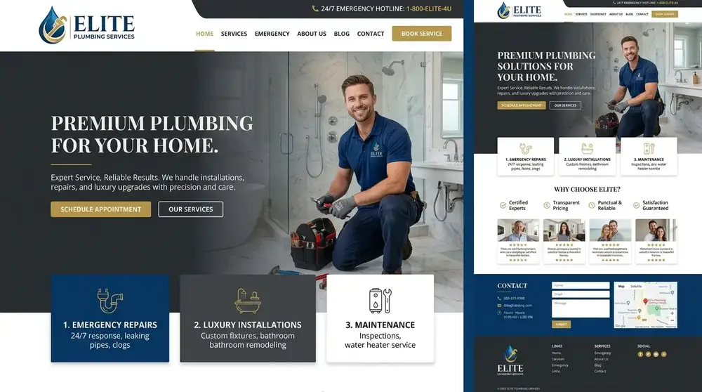 Технически Преглед: Изграждане на Премиум Уебсайт за ВиК Услуги